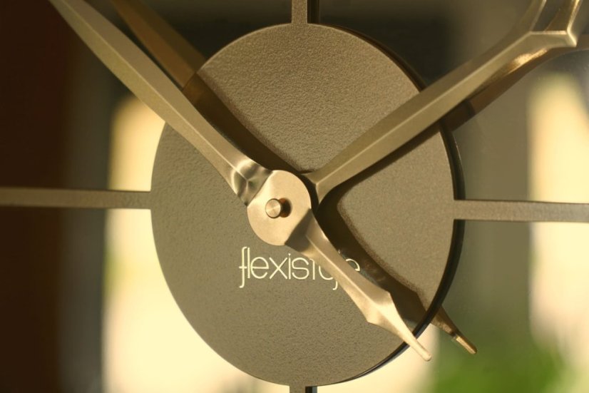 Arany fém falióra 50 cm-es arany tükörrel