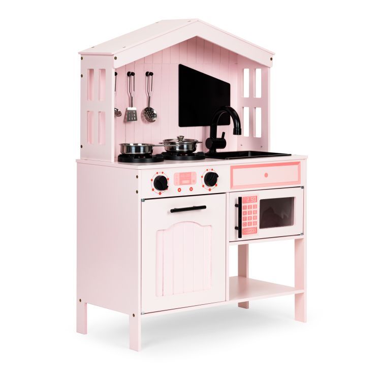Kvalitná drevená detská kuchynka + príslušenstvo