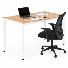 Univerzálny pracovný a jedálenský stôl 120 x 60 cm - 4–5 osôb, svetlý dub