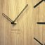 Hnědé nástěnné hodiny s tichým chodem Wood Art