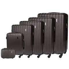 Komplet potovalnih kovčkov STL902, temno siva, 6 kosov