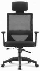 Otočná kancelárska stolička HC-1021 Black Mesh