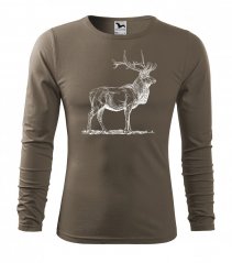Pánske poľovnícke tričko s potlačou