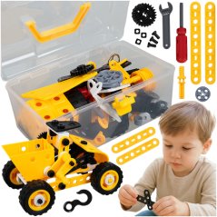 Set di costruzioni 3D creative per bambini - 100 pezzi con viti, ruote e attrezzi