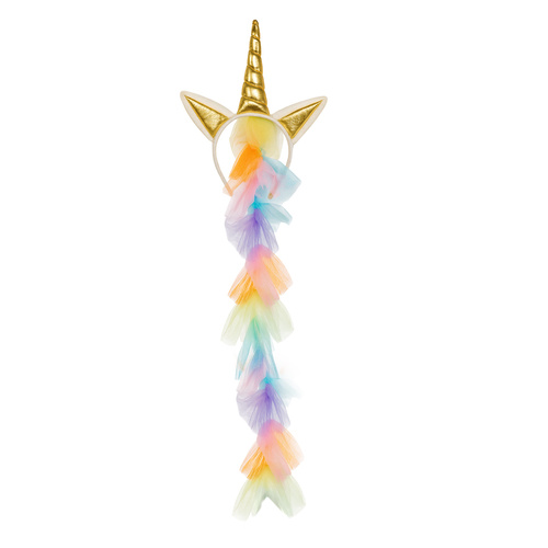 Einhorn-Kostüm für Kinder - Kleid, Stirnband und Flügel