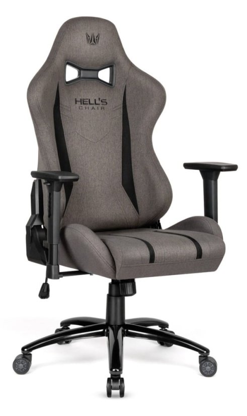 Ergonomski igralni stol HC-1013 - siva prevleka iz kakovostne tkanine