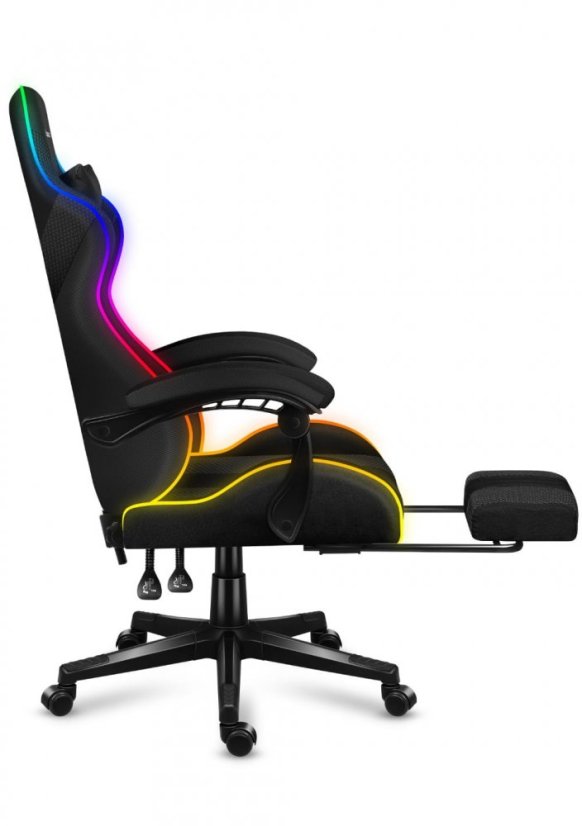 Kvalitní herní křeslo v černém provedení FORCE 4.7 RGB MESH