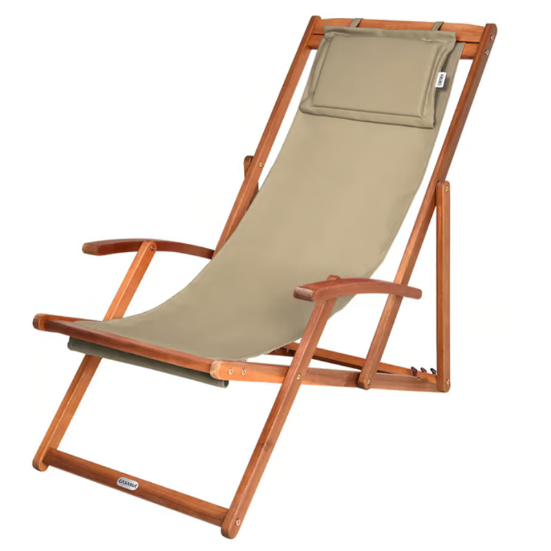 Sklopiva podesiva vrtna ležaljka od akacijevog drva