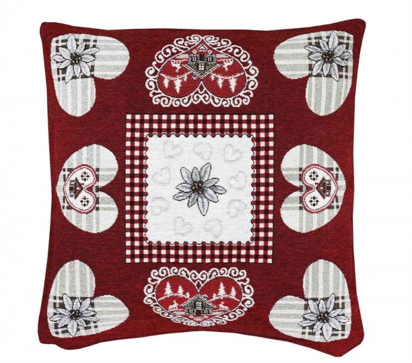 Párnahuzat karácsonyi motívummal 42x42 cm 