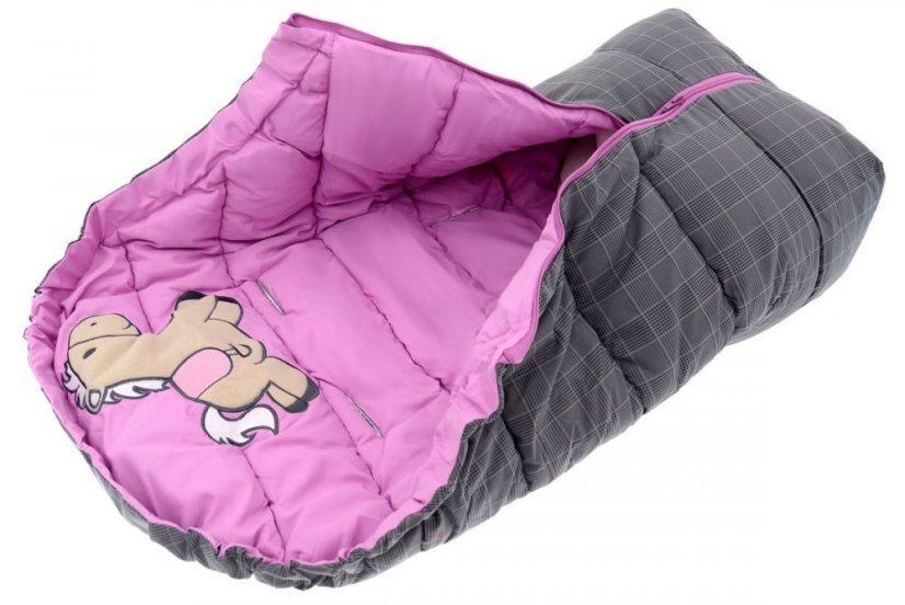Sacco nanna per bambini rosa con motivo di cavallo