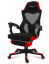 Ergonomické herní červené křeslo s opěrkou nohou COMBAT 3.0
