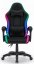 Herní židle HC-1000 Black LED RGB látka