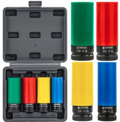 Sada 4 nástrčných kľúčov CR-V na hliníkové disky