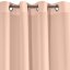 Rózsaszín sima függöny karikákon - Méret: 140X250