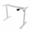 Elektrický výškovo nastaviteľný stôl 72 - 117 cm - biely
