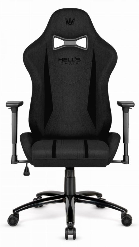 Ergonomski igralni stol HC-1013 - črna prevleka iz visokokakovostne tkanine