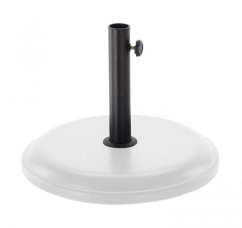 Supporto per ombrellone in cemento bianco 16 kg