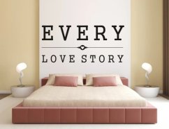 Adesivo murale OGNI STORIA D'AMORE