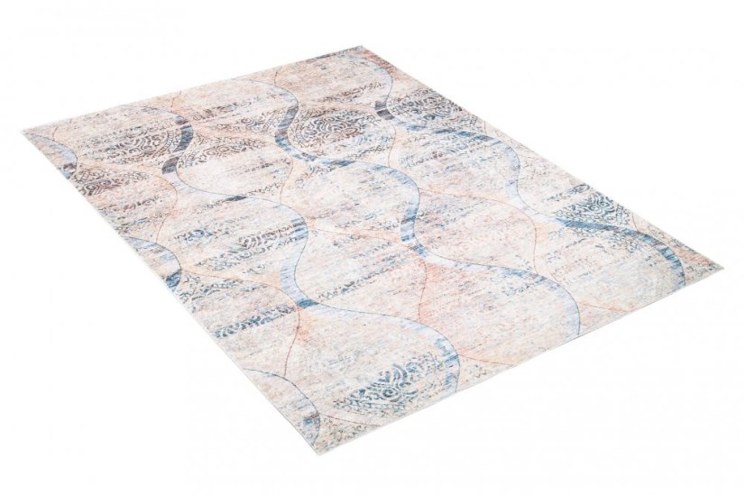 Moderný koberec v hnedých odtieňoch s jemným vzorom