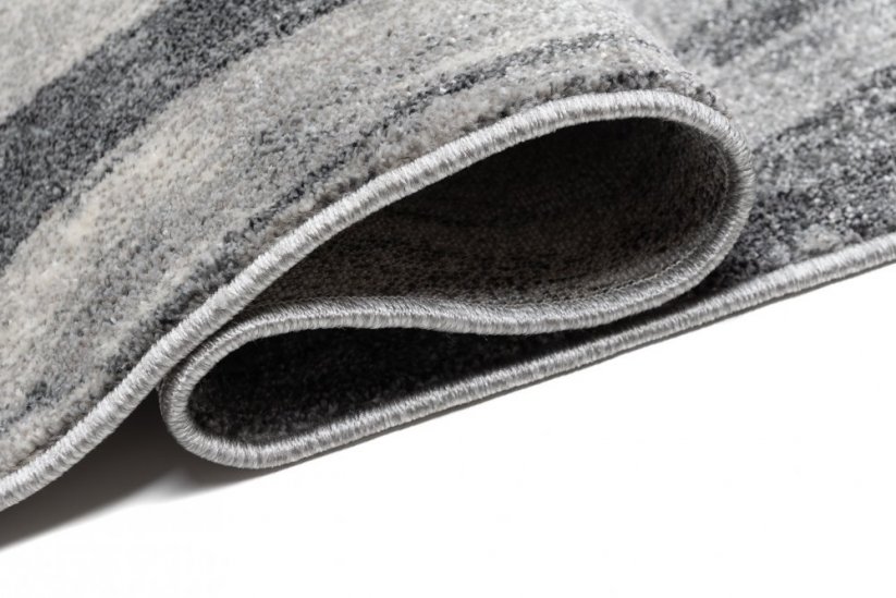 Tmavě šedý designový koberec s abstraktním vzorem - Rozměr koberce: Šířka: 60 cm | Délka: 100 cm