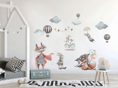 Autocolant de perete pentru camera copiilor cu motiv de animale zburătoare