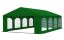 Kvalitetan zeleni party šator s prozorima i čvrstom konstrukcijom