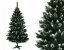 Rahlo zasneženo božično drevo s storži 180 m