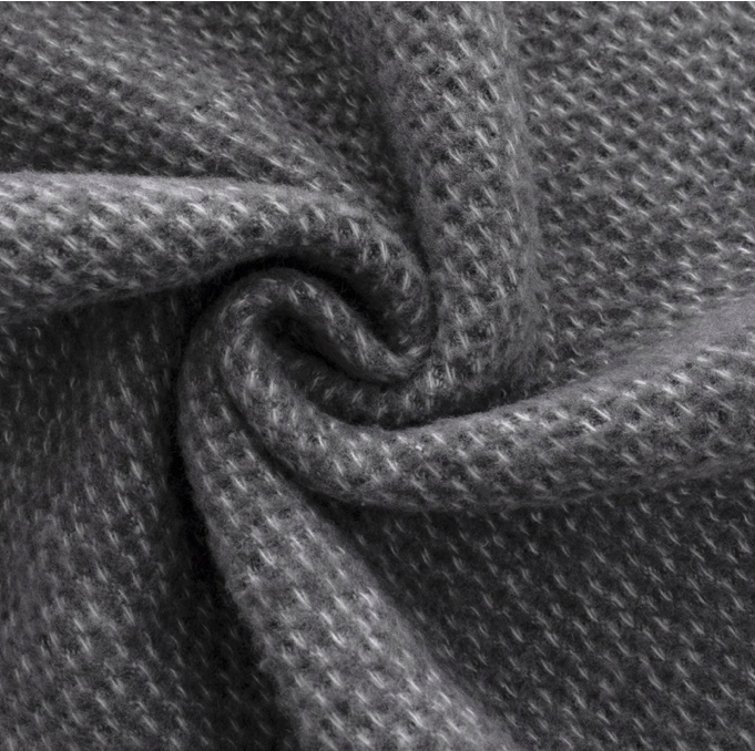 Turecká bavlnená deka s ozdobnými strapcami - sivá