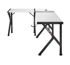 Ampio tavolo ad angolo HERO 6.3 in bianco