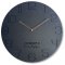 Moderna okrogla stenska ura, 50 cm, antracit