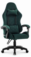 Herné kreslo HC-1000 Green - zamatová látka