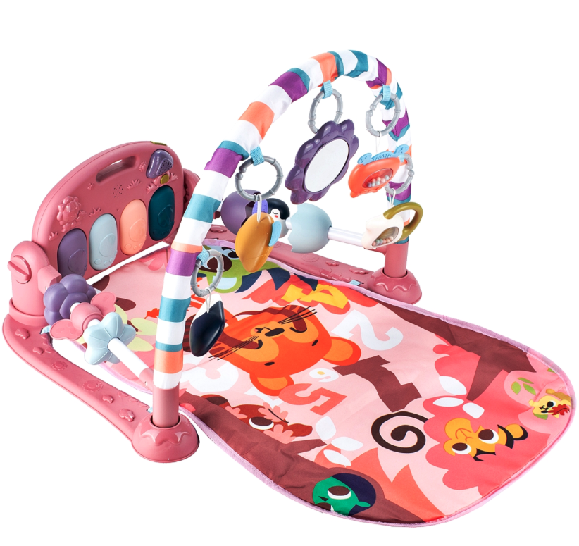 Babajátszó takaró - játékokkal, fénnyel és dallamokkal ellátott oktató szőnyeg babáknak