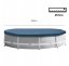 Krycia plachta na bazén okrúhly s konštrukciou z odolného vinylu - viac rozmerov