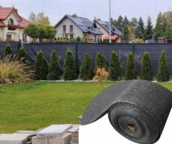 Засенчваща мрежа за ограда - 62 % засенчване - сива