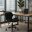 Scaun pivotant de birou ergonomic - catifea - Culoare: Violet