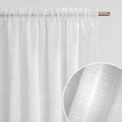 Elegantna zavjesa nježnog sjaja na plisiranoj traci 140 x 250 cm