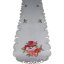 Stola gri de Crăciun cu broderie de om de zăpadă Stola gri de Crăciun cu broderie de om de zăpadă