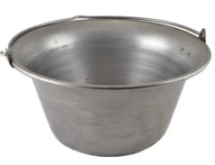 Závesný kovový kotlík 14L