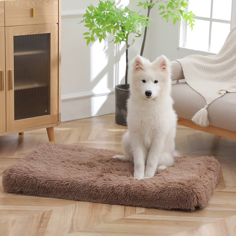 Mäkký pelech pre psa - hnedý