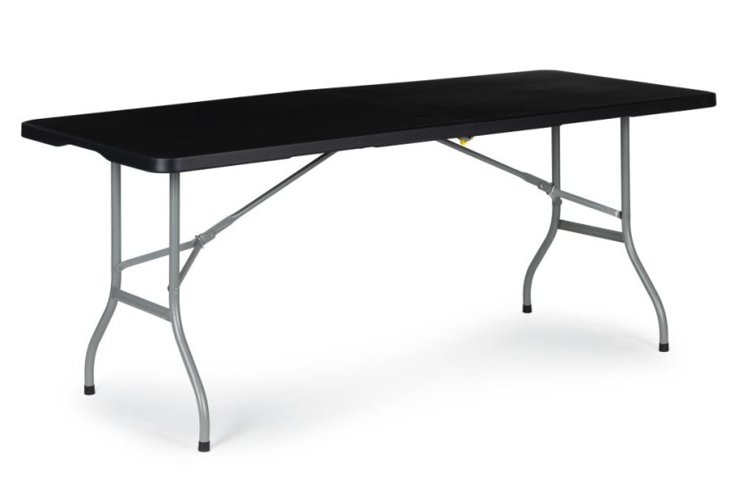  Masă de catering de grădină pliabilă 180 cm - negru