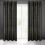 Fekete luxus függöny pamutszövetből 140 x 250 cm
