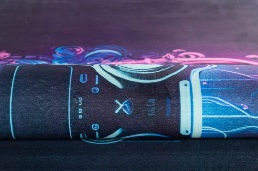 Protišmykový koberec pre chlapcov s herný dizajnom