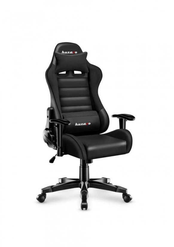 Ergonomické čierne herné kreslo pre teenegerov