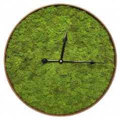 Часовник от мъх с черен циферблат 40 cm