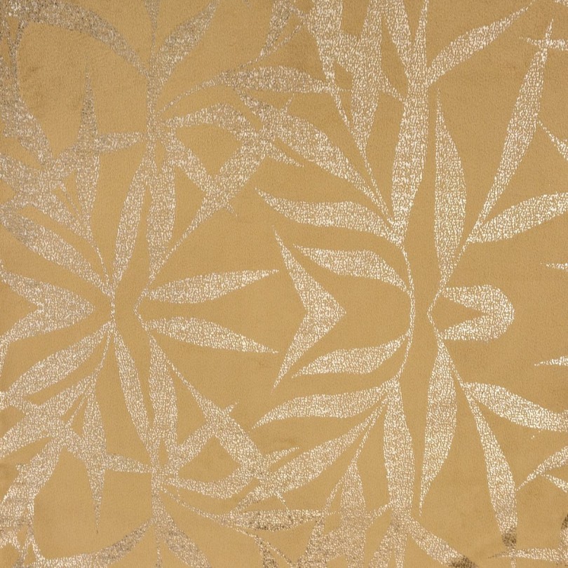 Bársony középső terítő sárga nyomattal