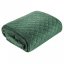 Smaragdově zelený oboustranný přehoz na postel s prošíváním