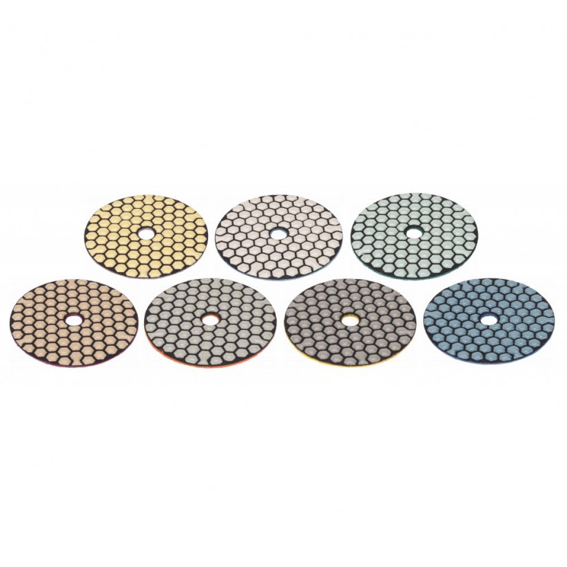 Комплект диамантени шлифовъчни дискове POWERMAT PM-DPP-100TS