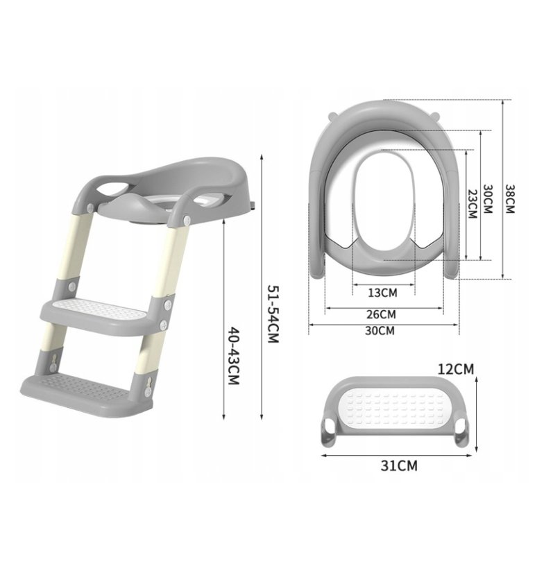 Gyermek WC-ülőke lépcsővel