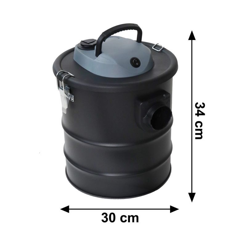 Vysavač na popel s výkonem 800 W, HEPA filtrem a funkcí foukání