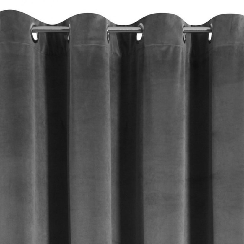 Elegáns fekete drapéria 140 x 250 cm
